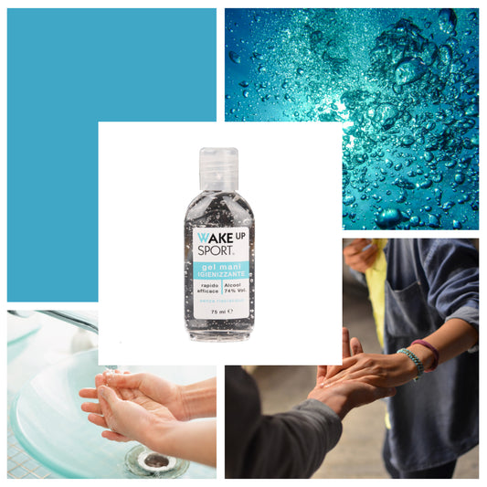 gel mani igienizzante 74% alcool non appiccica lascia le mani morbide si asciuga veloce