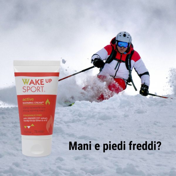 mani e piedi freddi crema riscaldante forte wake up sport